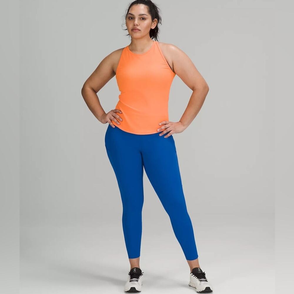 Lululemon Fast and free HR Tight 25" blue high waisted leggings with pockets